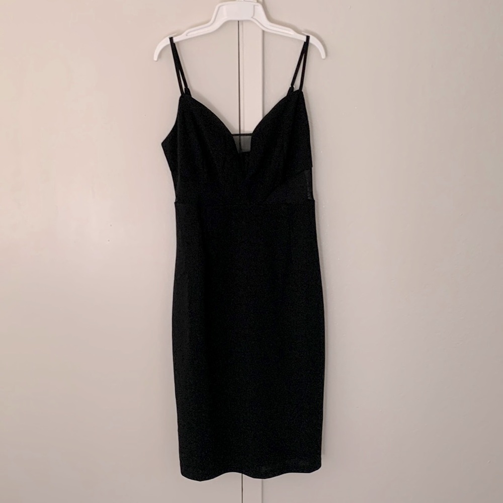 Black Bodycon Midi Dress